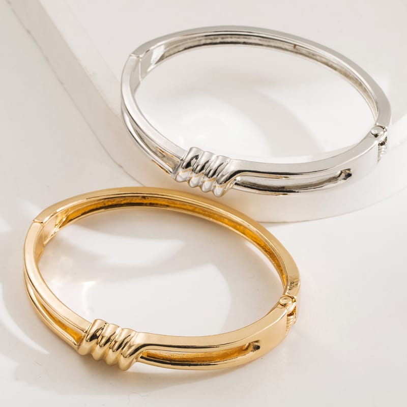 Alloy Spiral Hollow Bracelet