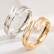 Simple Alloy Smooth Opening Bracelet
