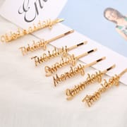 Monday to Sunday Alloy Hair Clip