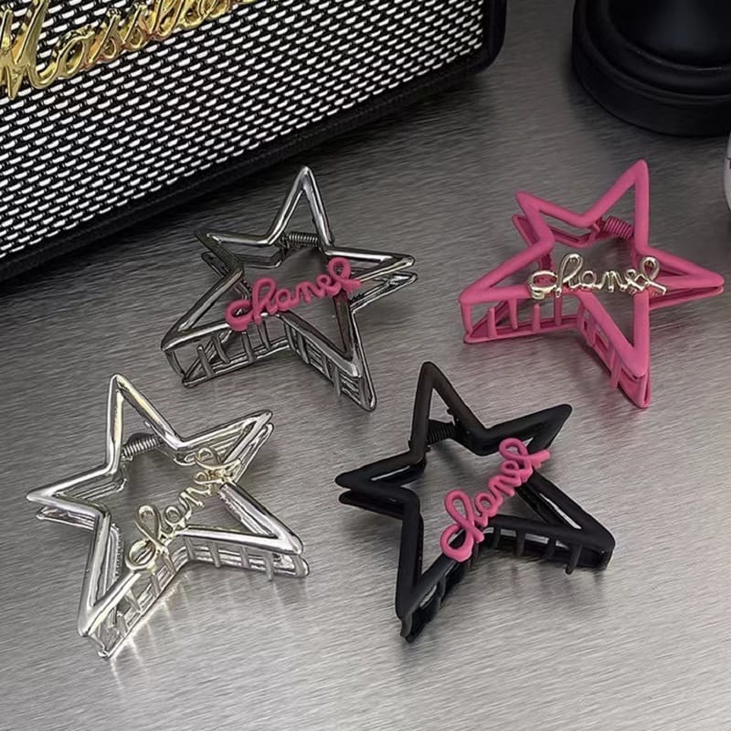 Five-Pointed Star Shark Grab Hair Clip