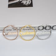 Custom Stainless Steel Round Earrings