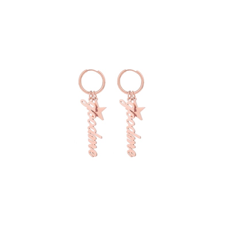 Custom Stainless Steel Earrings with Star