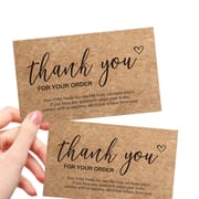 Stock Kraft Paper Thank You Cards