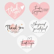 Stock Heart Thank You Cards