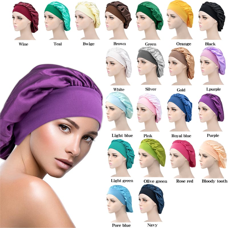 Extra Large Royal Satin Silk Satin Sleeping Bonnets