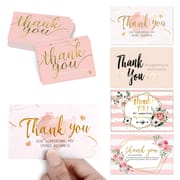 Stock Gold Foil Thank You Cards