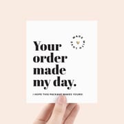 Stock Order Thank You Cards