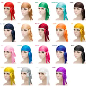 Silk Polyester Shinning Soft Satin Durag Bonnets
