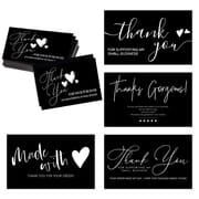 Stock Black Background Thank You Cards
