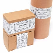 25cm Rectangular Thank You Stickers