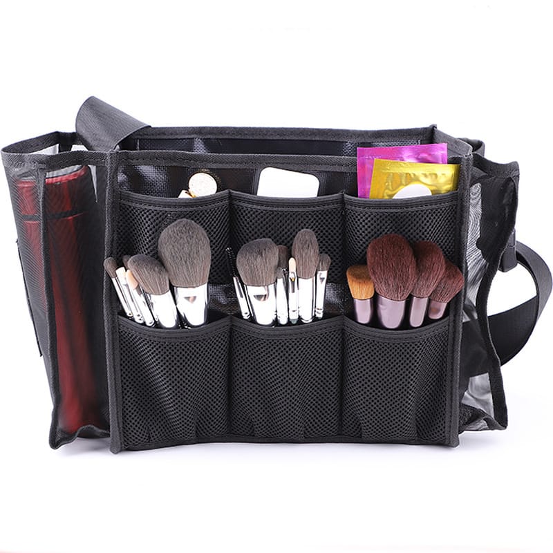 Adjustable Divider and Shoulder Strap Travel Cosmetics Bag