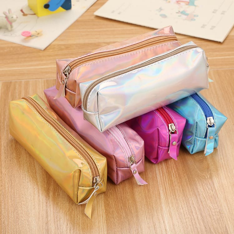 Holographic Iridescent PU Cosmetics Bag