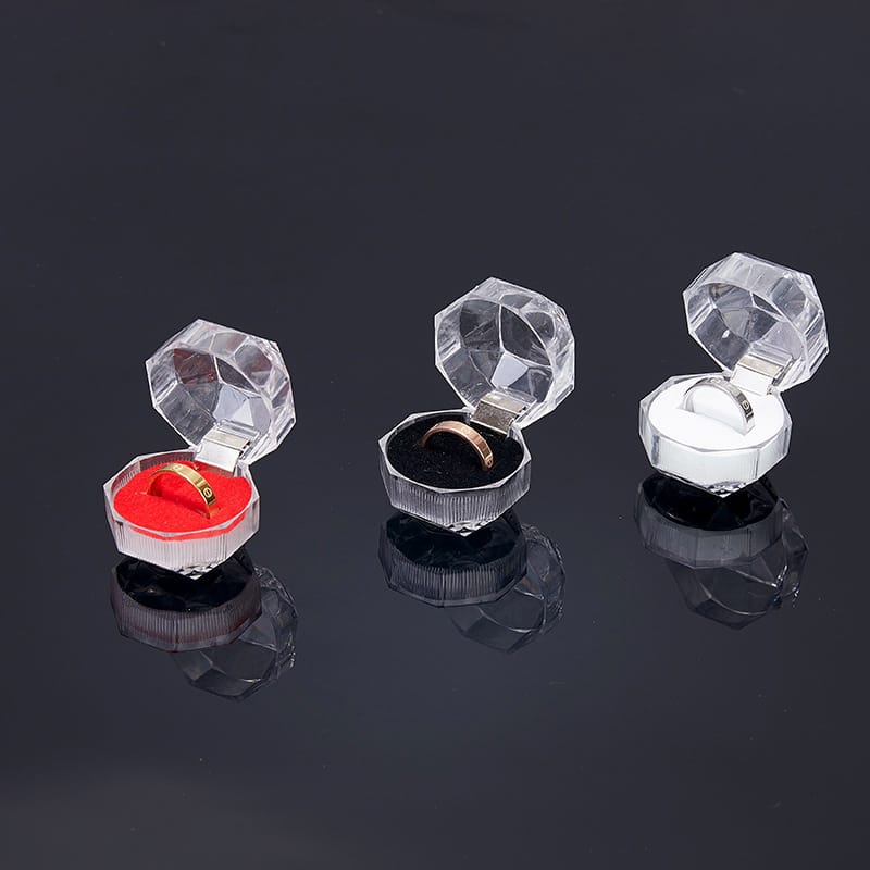Clear PVC Rings & Earrings Jewelry Boxes ﻿