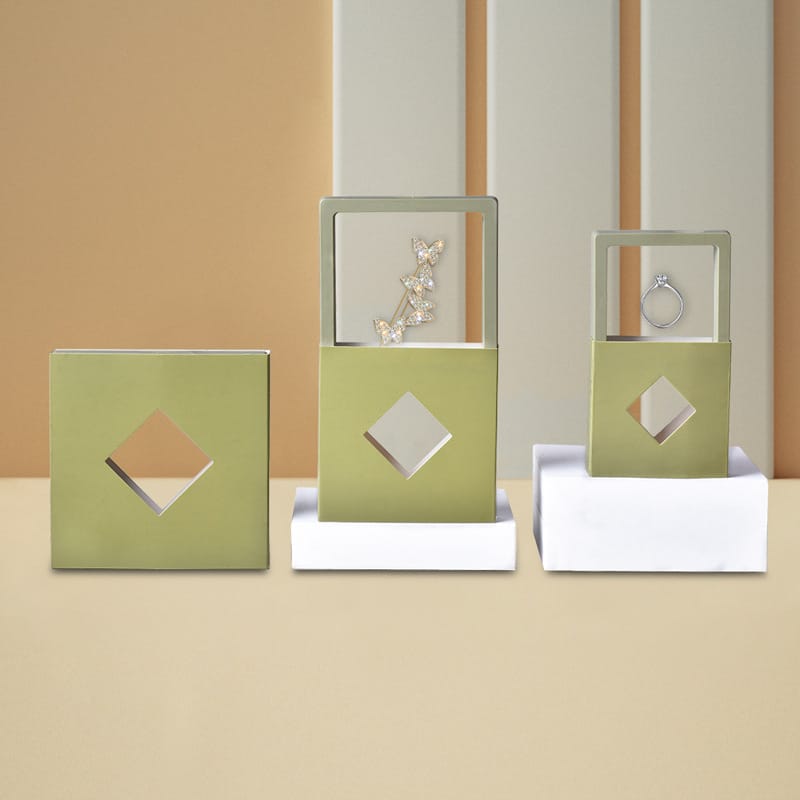 Avocado green+rhombus hole cover