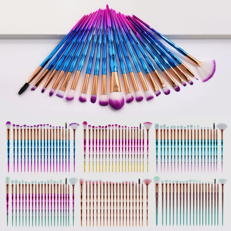 20 Pcs Blending Makeup Brushes Set