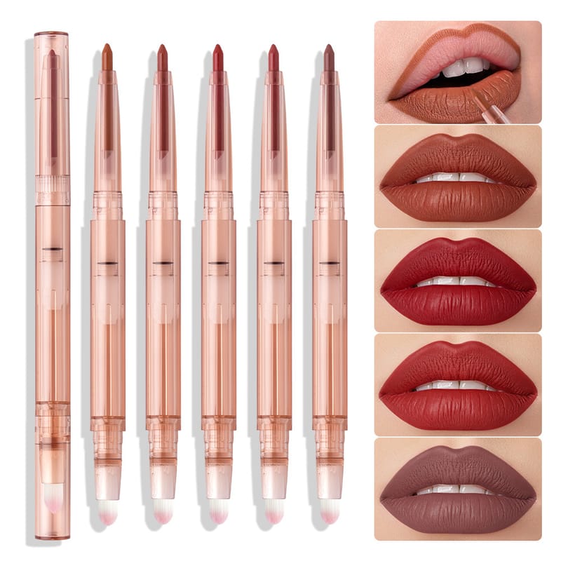 Dual-Ended Lip Liner - Smooth Velvet Matte with Brush