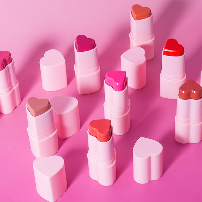 8 Color Microbrew Natural Heart Blush Stick
