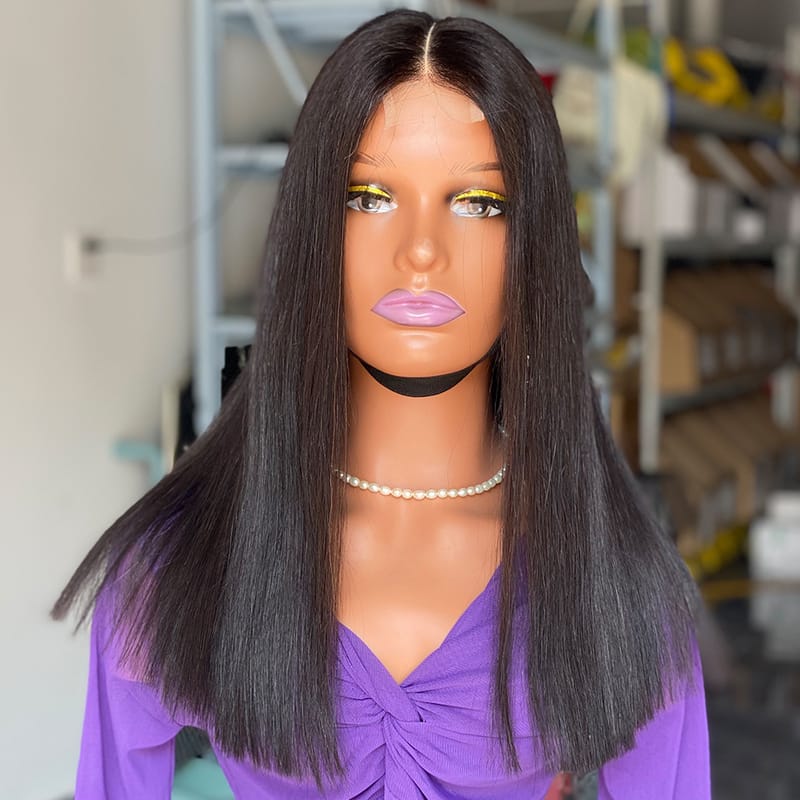 2x6 Kim K Dd Bone Straight Human Hair Wigs