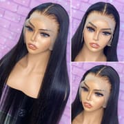 13x4 Straight Lace Frontal Wigs Human Hair