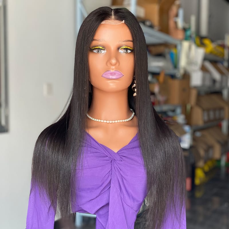 2x6 Kim K Bone Straight Human Hair Wigs