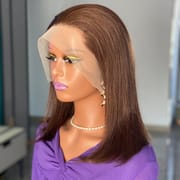 Chocolate Brown Bob Wig Human Hair