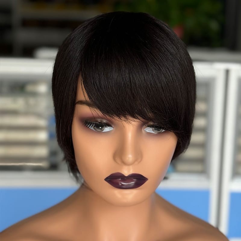 150 Density Pixie Cut Human Hair Wig 