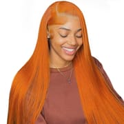 Orange 13x4 Lace Frontal Human Hair Wigs
