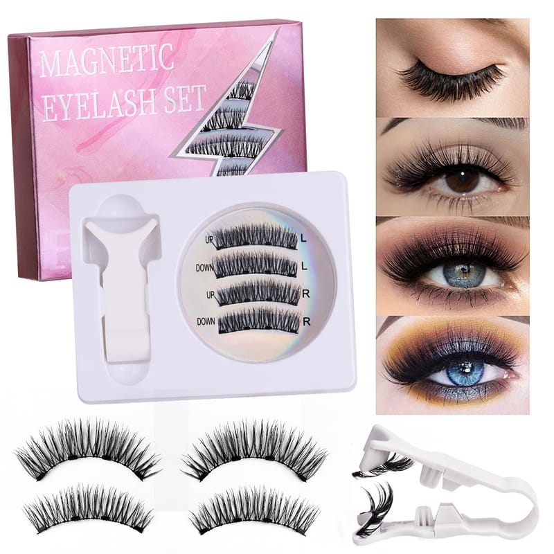 Double Layer Natural Magnetic Lashes with Clip