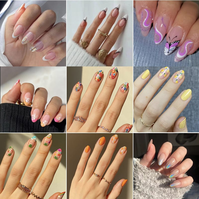 51 Styles Ballerina Luxury Coffin Queen Style Press On Nails-Y5