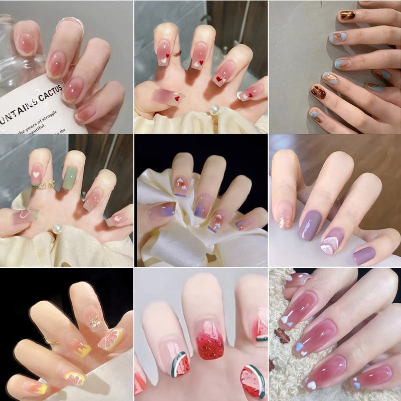 40 Styles Sweet Cool Spice Girl Style Bow Naughty Press On Nails-Y2