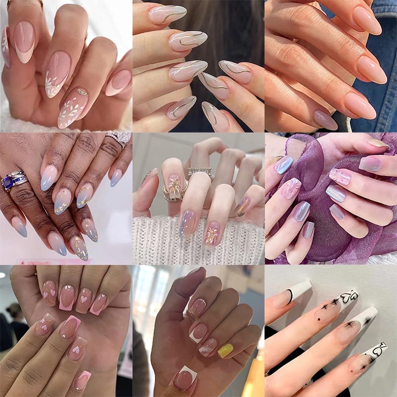 52 Styles Ballerina Luxury Coffin Queen Style Press On Nails-Y7