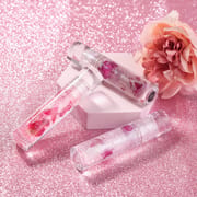 3 Color Real Rose Petal Lip Nectar Pearlescent Fine Glitter Lip Oil
