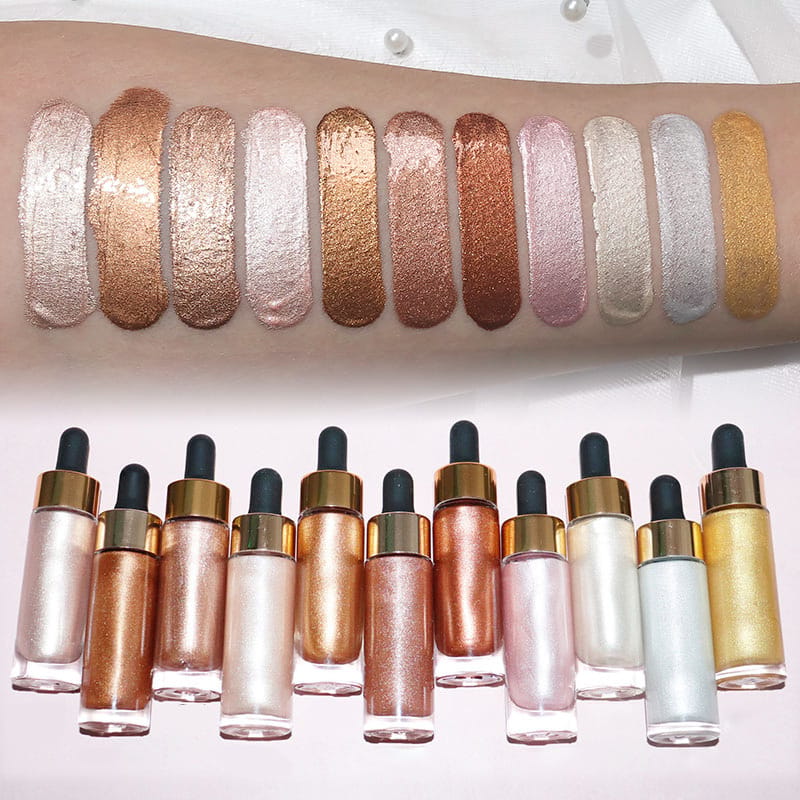 11 Color Waterproof Liquid Highlighter - Long Lasting & Brightening