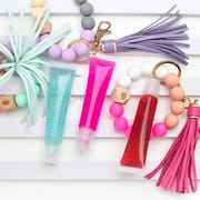 9 Styles Leather Bracelet Fruit Lip Gloss