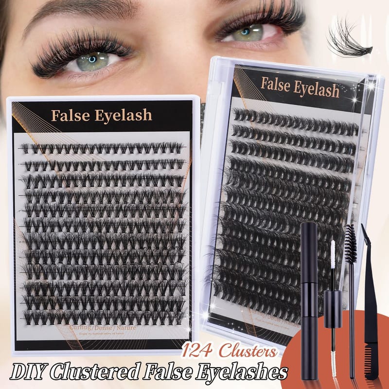 WH12 (Wispy Mix 3D Effect Fluffy DIY Lash Clusters)