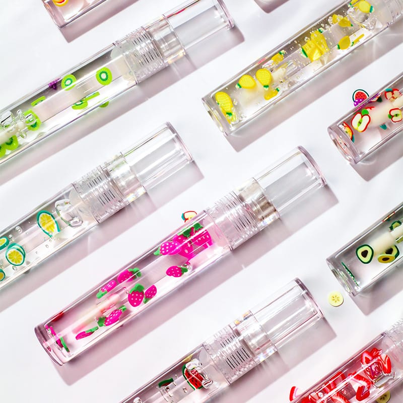 14 Styles Vegan Fruit Transparent Lip Oil