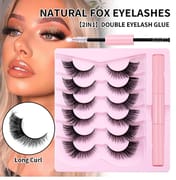 HLYO-Cat Eye Faux Mink Lashes wit Bond&Seal (6 Pairs)