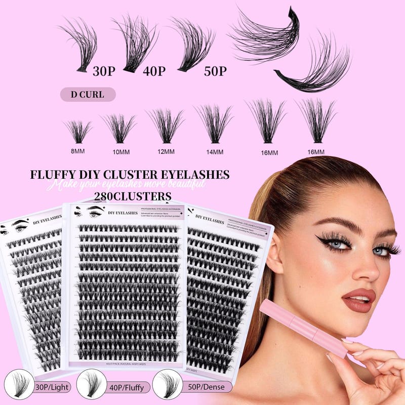 DE (30/40/50P Mix DIY Lash Clusters Kit)