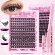 TZ (14-18mm D Curl Mix DIY Lash Clusters Kit)
