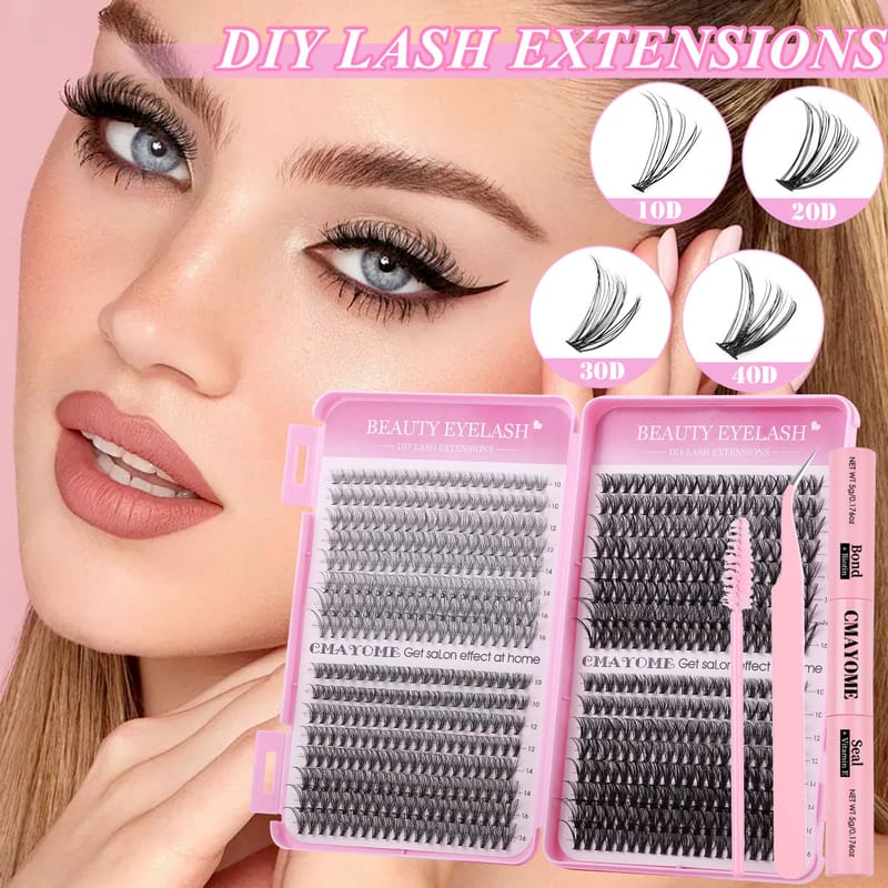 JMS (30-100D 590 Clusters Mix DIY Lash Clusters Kit)