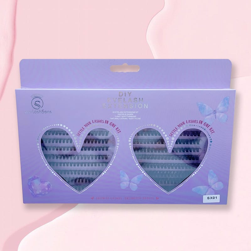 SX (2 Styles DIY Lash Clusters in 1 Box with Kit)