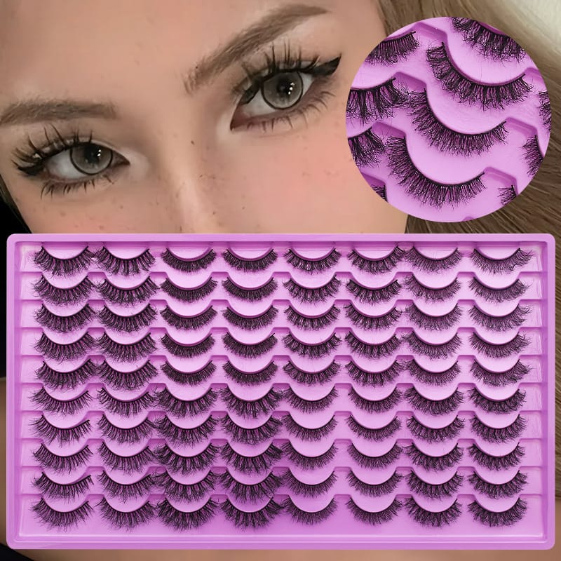 ZFH-Mix Fluffy Faux Mink Lashes (40 Pairs)