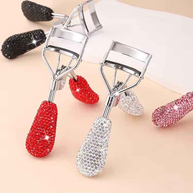 4 Color Rhinestone Eyelash Curlers