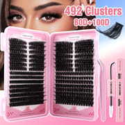 JMS (492 Pcs Multiple Styles 30D-100D Mix DIY Lash Clusters Kit) 