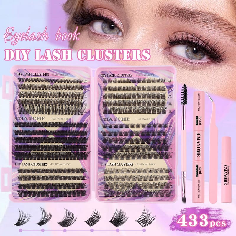 JMS038 (Different Styles & Size DIY Lash Clusters Kit)