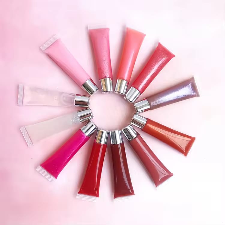 24 Color Glitter Squeeze Tube Lip Gloss