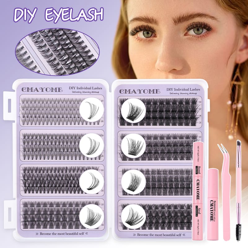 JMS066 (8 Styles 10-16mm Mix DIY Lash Clusters Kit)
