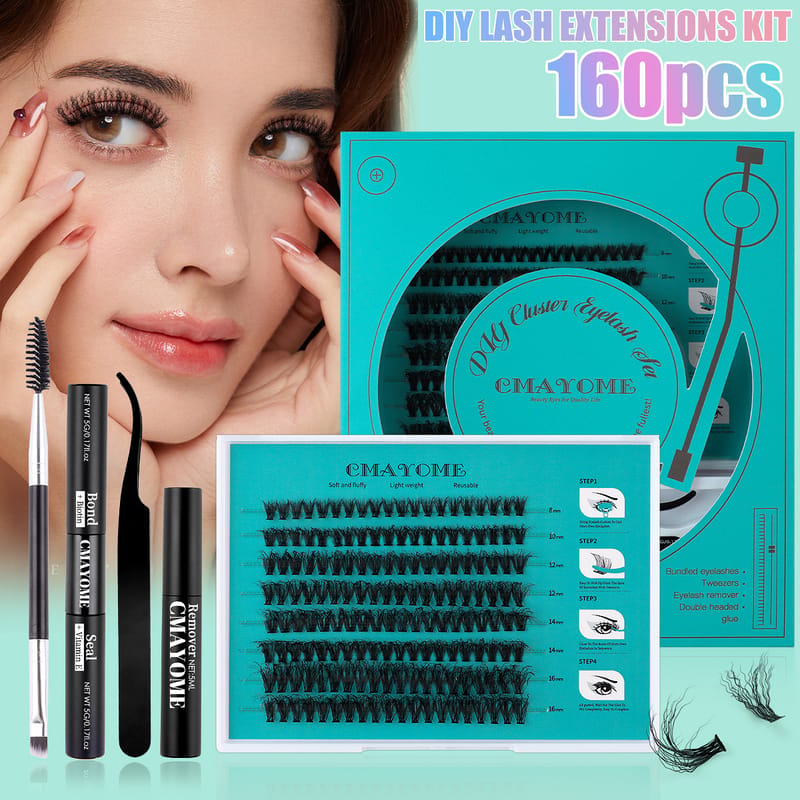 YMJ (Wool Roll 30D/40D C/D Curl DIY Lash Clusters Kit)