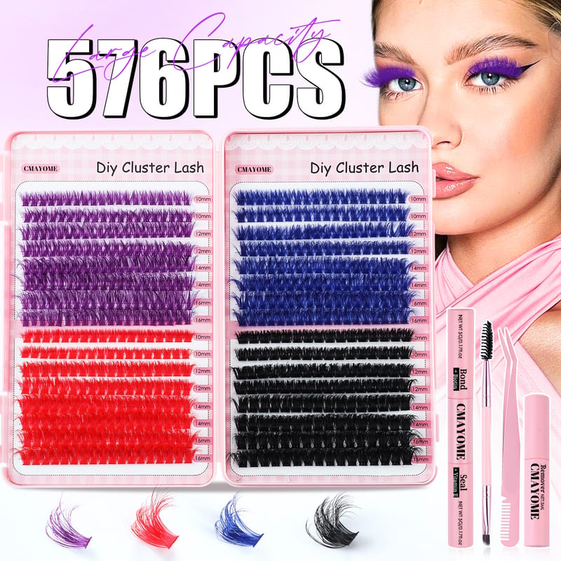 TZ (DD Curl Mix Colored DIY Lash Clusters Kit)