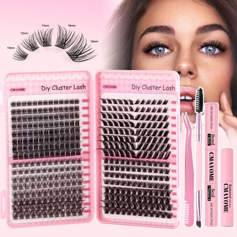 JMS (4 Sstyles C/D Curl Mix DIY Lash Clusters Kit)